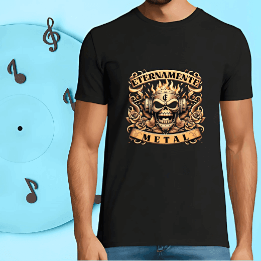 Camiseta Heavy Metal Manga Corta Hombre 1 camiseta heavy manga corta hombre
