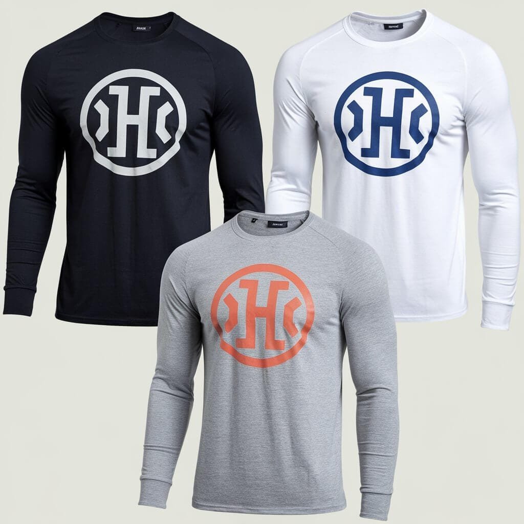 Camisetas y Sudaderas Hombre 3 camisetas manga larga hombre